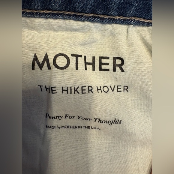 Mother The Mid Rise Hiker Hover Penny For Your Thoughts Button Fly Jeans Size 26 - Picture 10 of 10